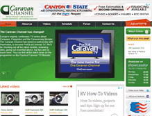 Tablet Screenshot of caravanchannel.co.uk